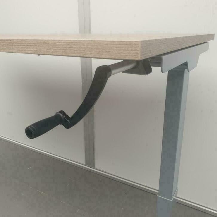 Slinger verstelbaar zit-sta bureau 180x80 cm – grijs frame, Ophalen, Nieuw