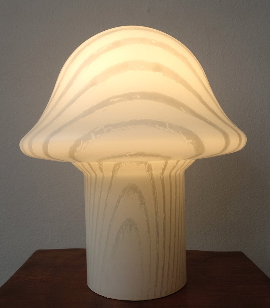 Vintage tafellamp Peill & Putzler mushroom Zebra 1 van 2, Gebruikt, Vintage, 38 cm, Ophalen of Verzenden