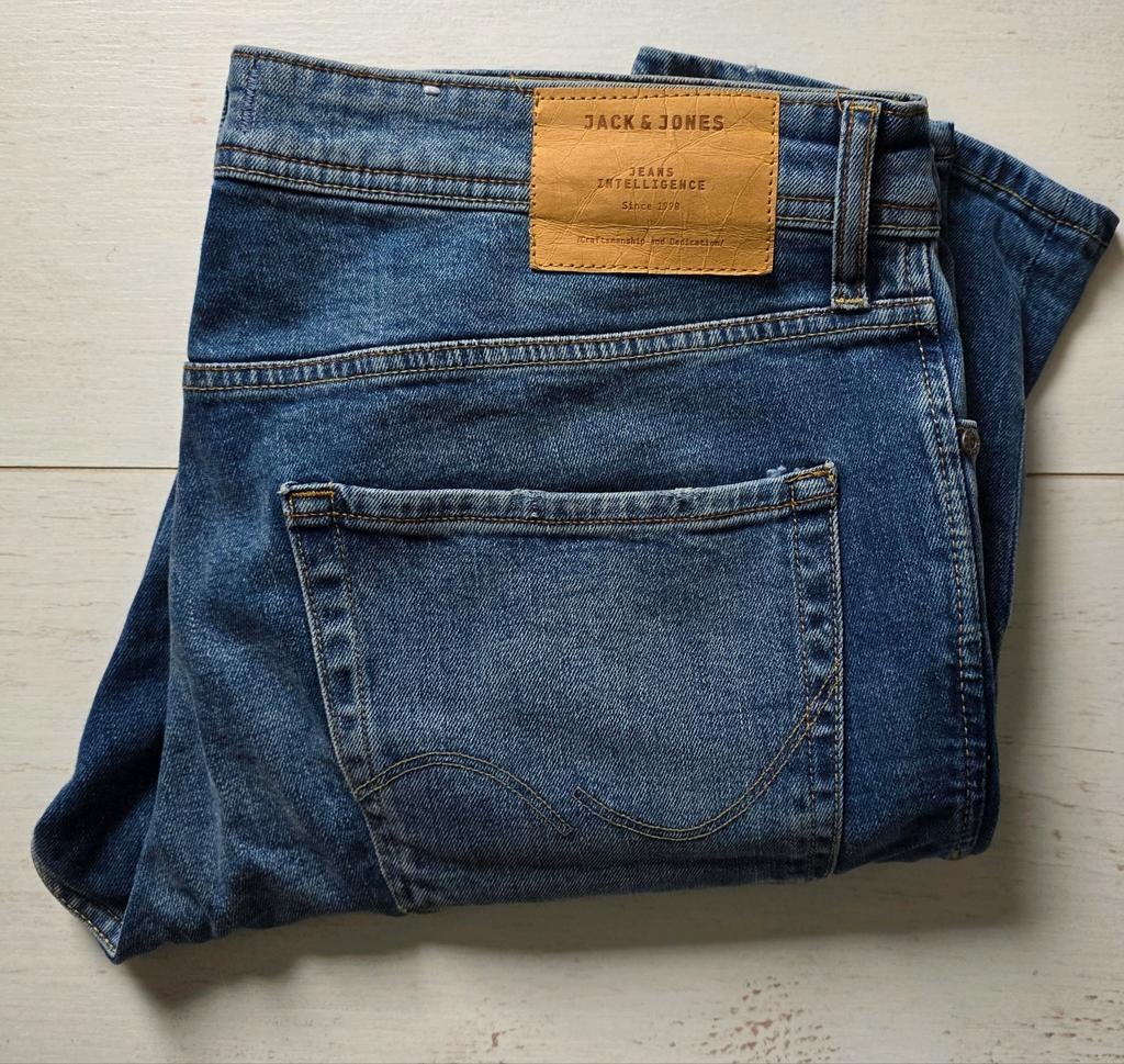 JACK & JONES  spijkerbroek slim fit TIM maat 36/32, Ophalen of Verzenden, Blauw