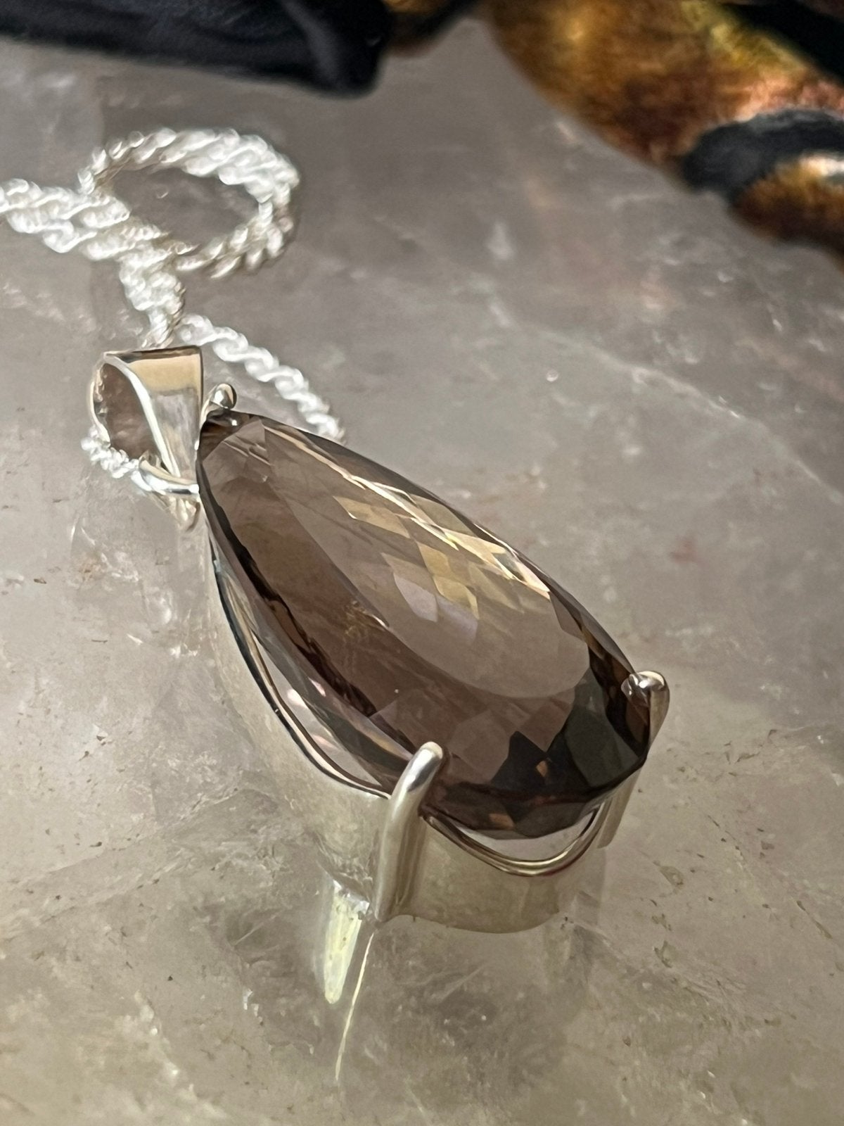 Rookkwarts XL hanger zilver beschermt transformatie uniek, Bruin, Magnolia11, Nieuw, Ophalen of Verzenden