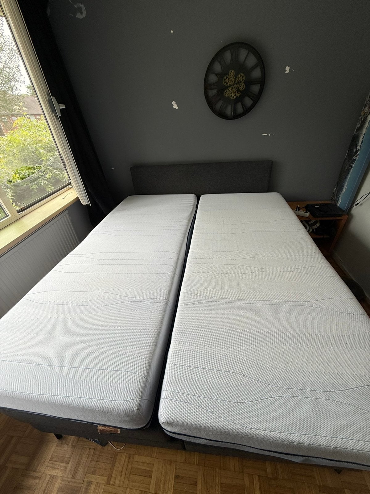 2x MLINE Traagschuim Matras – Zeer nette staat, Ophalen, 90 cm, Eenpersoons, Zo goed als nieuw