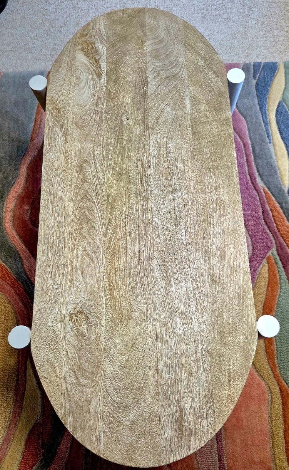 salontafel mangohout, Ophalen, 100 tot 150 cm, 50 tot 100 cm, Zo goed als nieuw