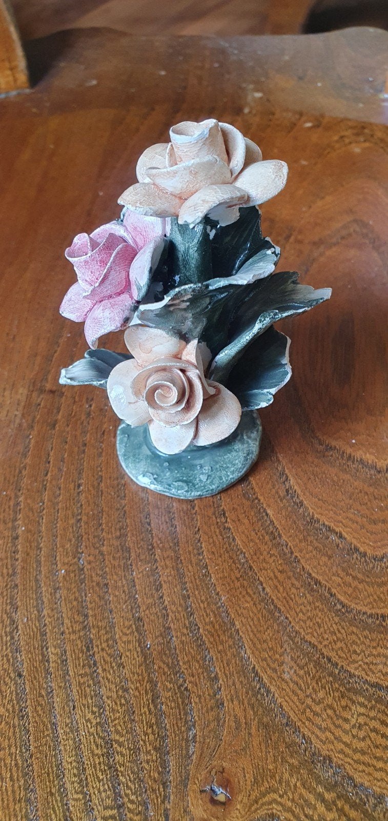 Decoratieve bloemen van keramiek - kleine beschadiging, Ophalen of Verzenden