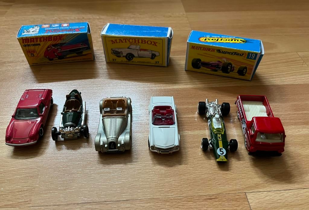 Partij Matchbox modellen 6 stuks, Ophalen of Verzenden, Zo goed als nieuw, Auto