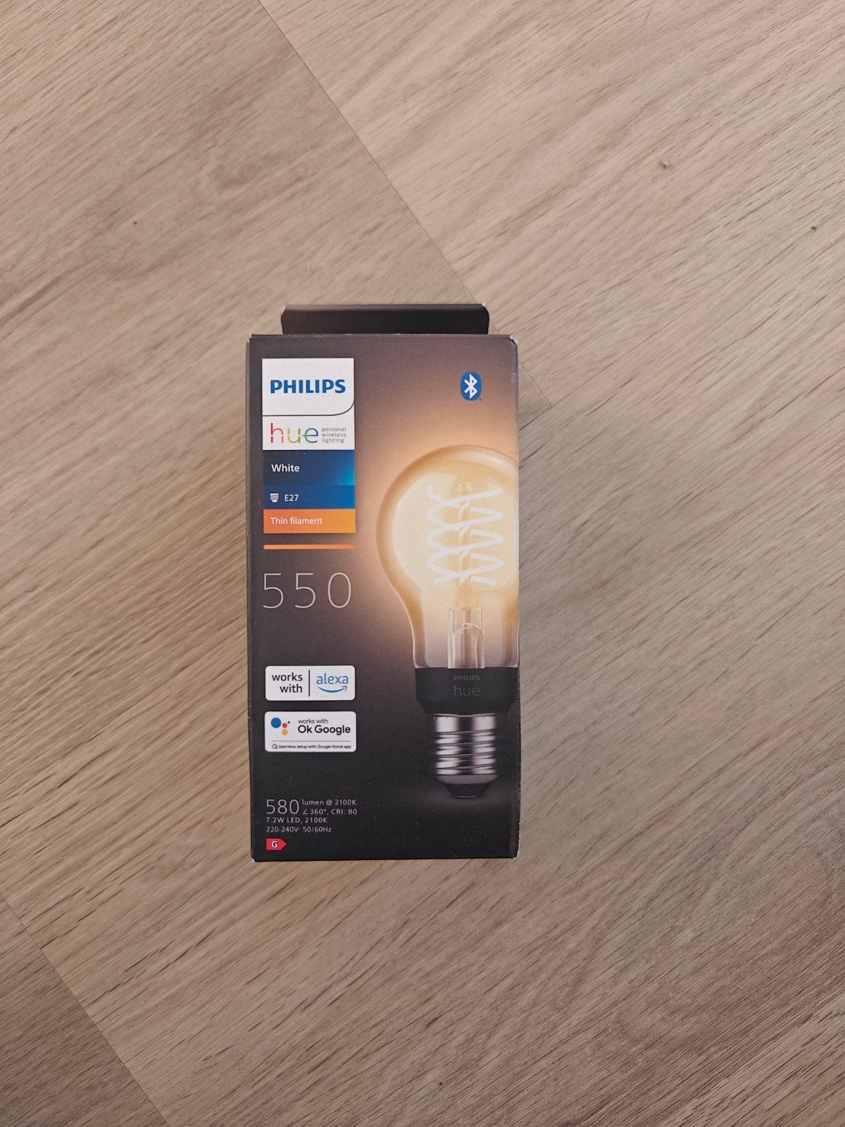 Philips Hue White E27 Thin Filament LED Lamp, Ophalen of Verzenden, Nieuw, Modern, Smart Home, Filament