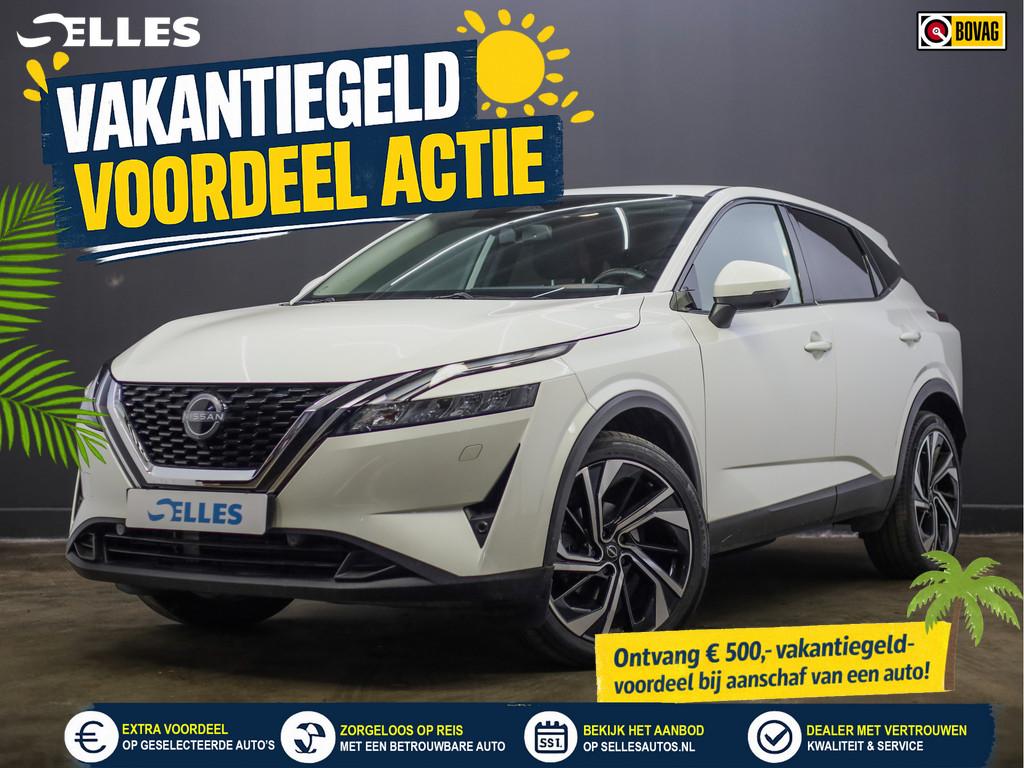 Nissan QASHQAI 1.3 MHEV Xtronic N-Connecta | Stuur en Stoelv, Stof, Wit, Bedrijf, Qashqai