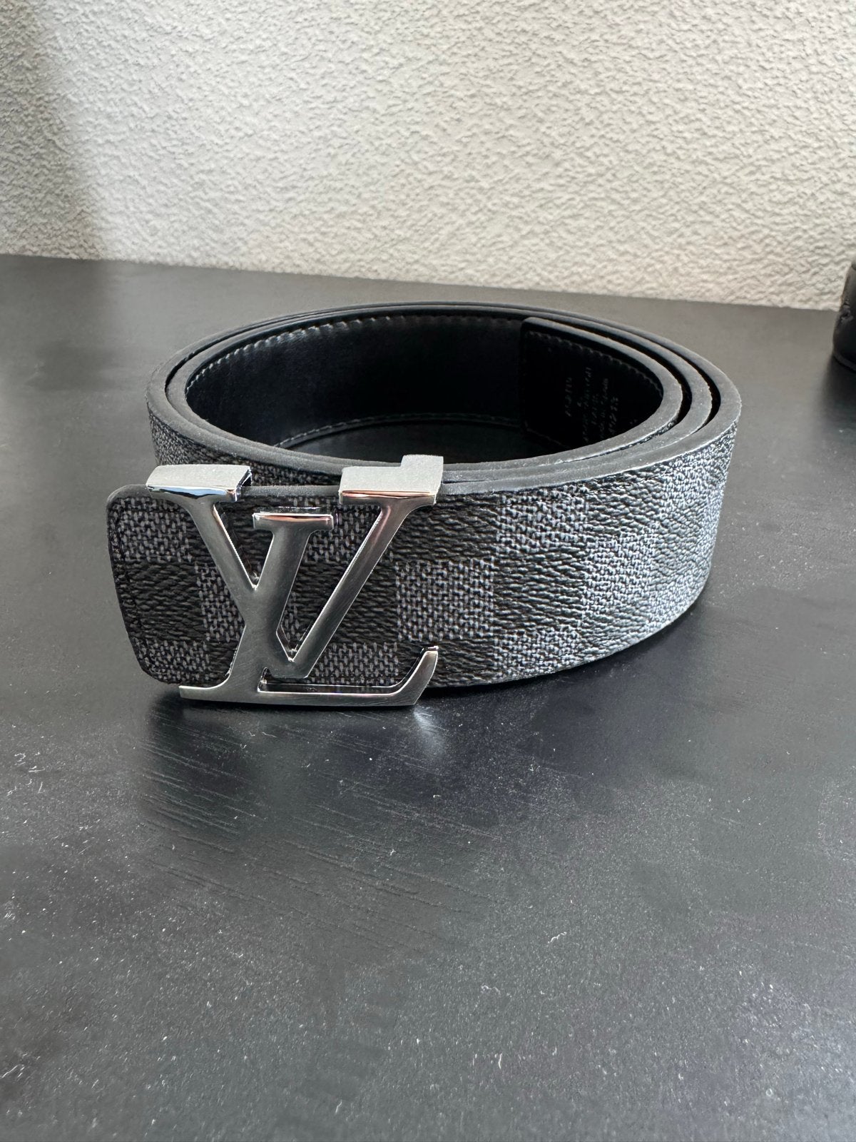 ‼️ €29,99 ‼️Louis Vuitton Riem - Damier Graphite - Maat 105, Verzenden, Nieuw, 105 tot 115 cm, Riem of Ceintuur