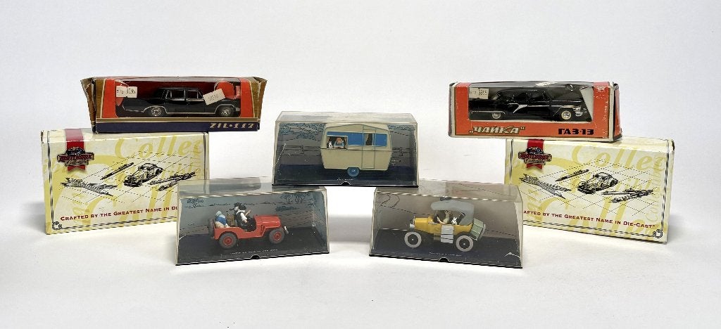 1151. Die-cast verzamelauto's – Tintin, Sovjet, Matchbox, Ophalen, Auto