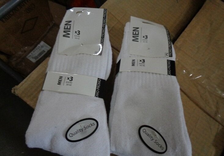 Partij men sportsocks wit maat 39-46, ., Nieuw, Ophalen of Verzenden, .