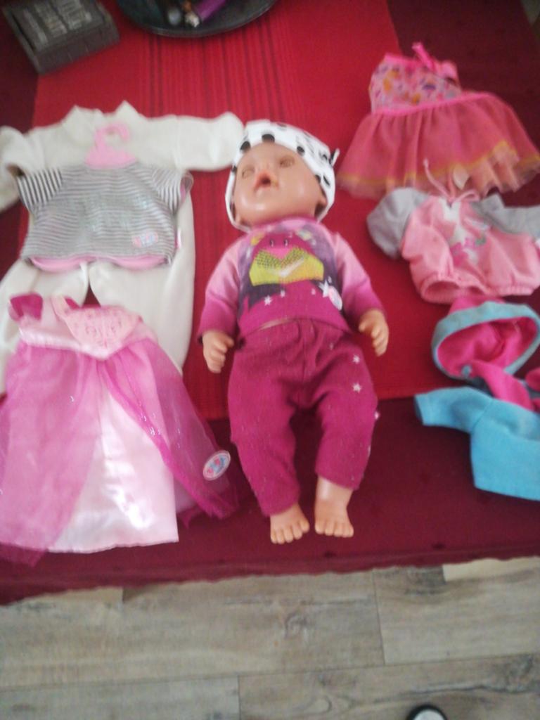Baby born pop jongen met div kleertjes, Ophalen, Babypop