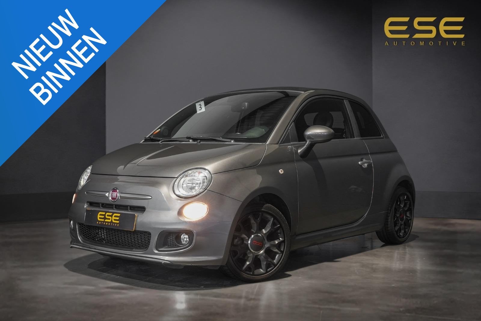 Fiat 500 C 0.9 TwinAir Turbo 500S | Leder| Park. Sensoren |, Euro 6, Cabriolet, Bedrijf, 26 km/l
