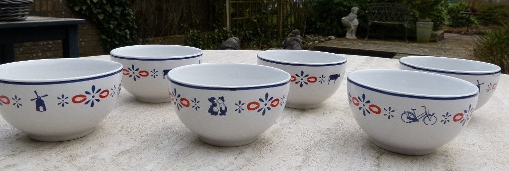 6 nieuwe  Unox Kommen Hollands Design, Overige merken, Nieuw, Ophalen of Verzenden, Kom(men)