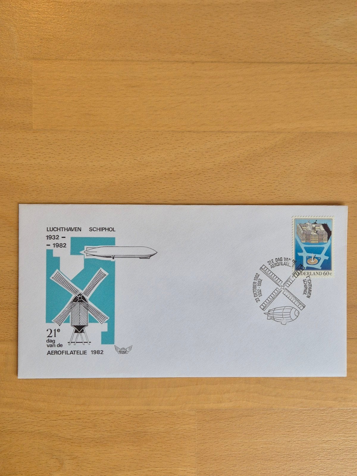 Envelop luchtvaart Schiphol, Ophalen of Verzenden, Envelop
