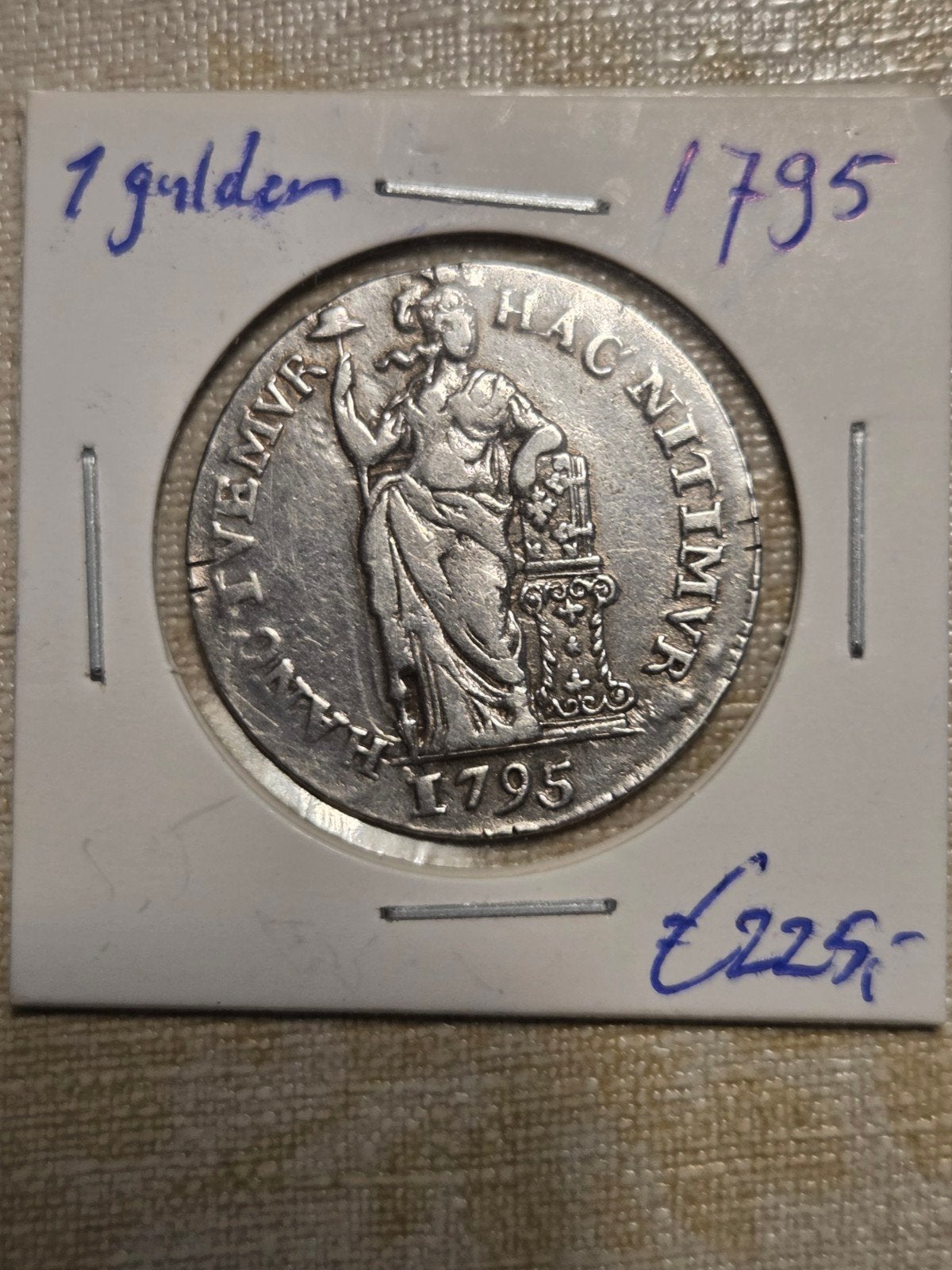 Zilveren 1 Gulden Munt 1795 - Unieke Historische Munt, 1 gulden, Vóór koninkrijk, Zilver, Ophalen of Verzenden