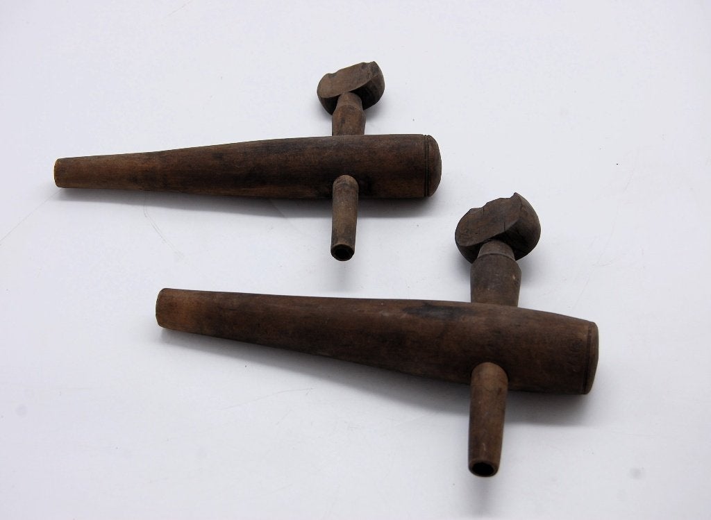 2 antieke houten tapkranen., Ophalen of Verzenden