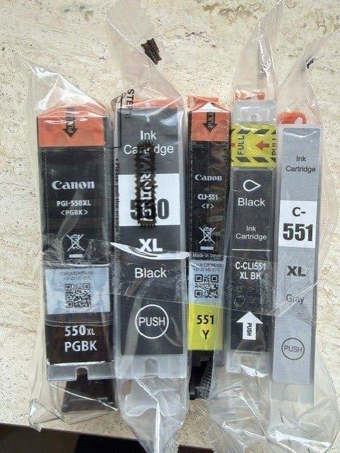 Te Koop : Canon 550XL - 551 cartridges, Ophalen of Verzenden, Nieuw, Cartridge, Canon