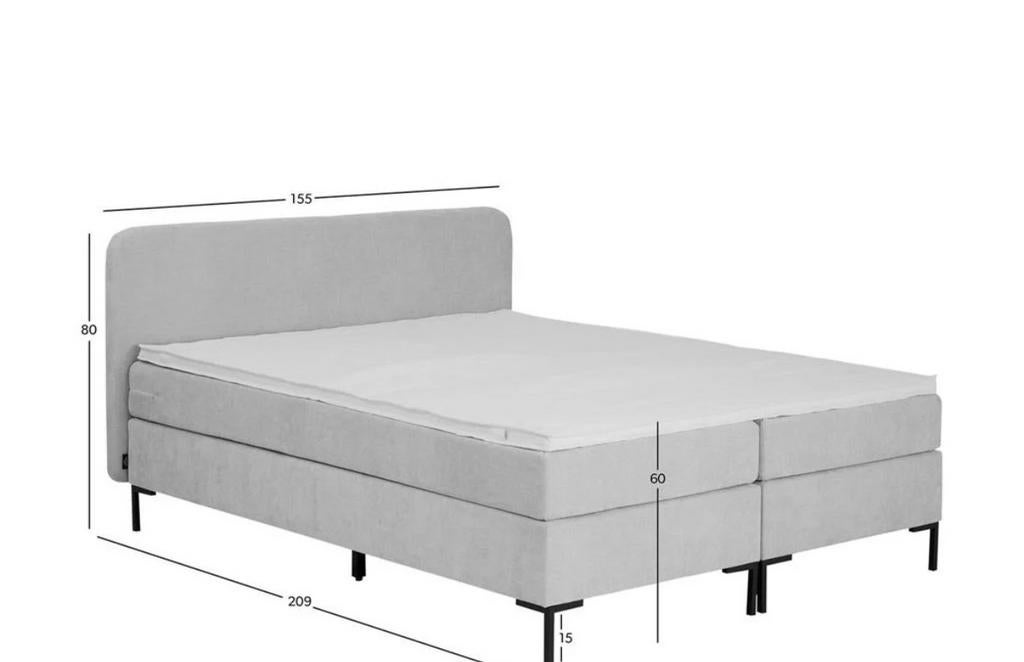 Bokspring bieden, Ophalen of Verzenden, Zo goed als nieuw, Tweepersoons, 160 cm