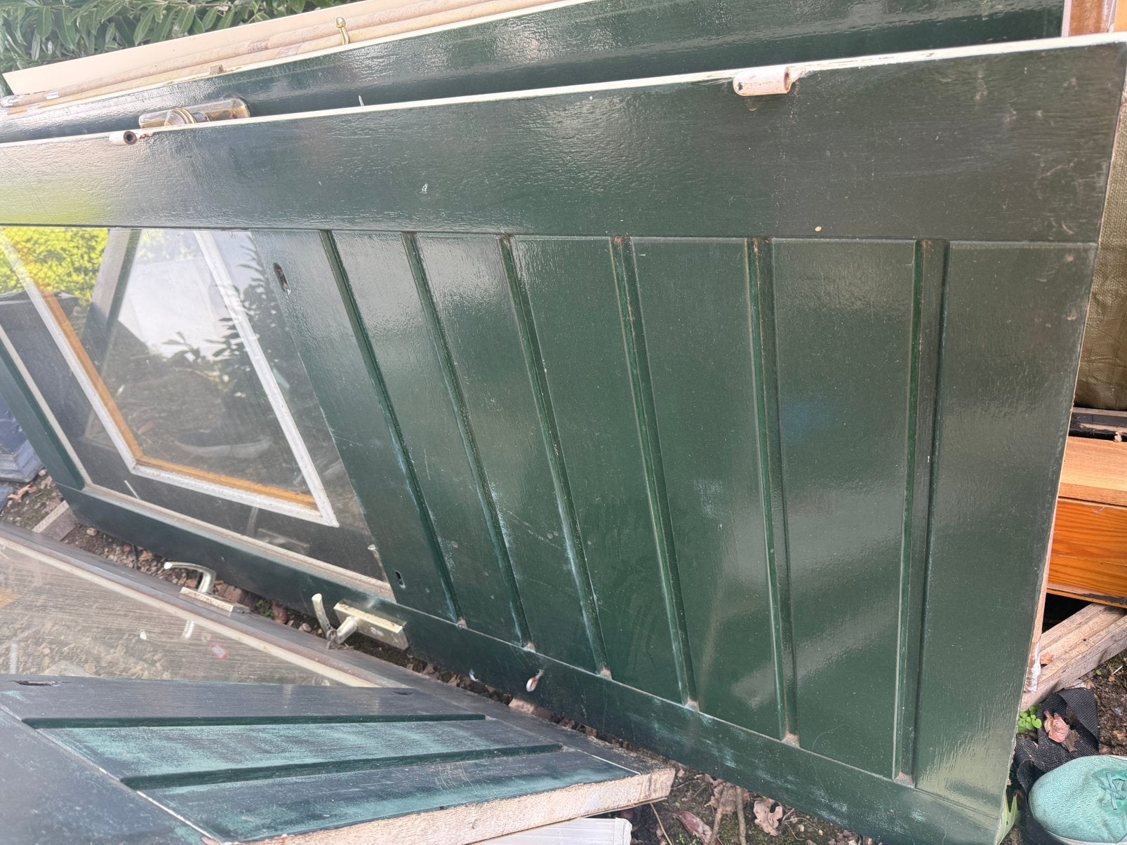 Hardhouten deuren, Ophalen, Gebruikt, 80 tot 100 cm, Buitendeur