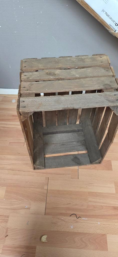 Houten fruitkistje - decoratief met lichte schade, Ophalen, Gebruikt, 50 tot 100 cm, 50 tot 75 cm