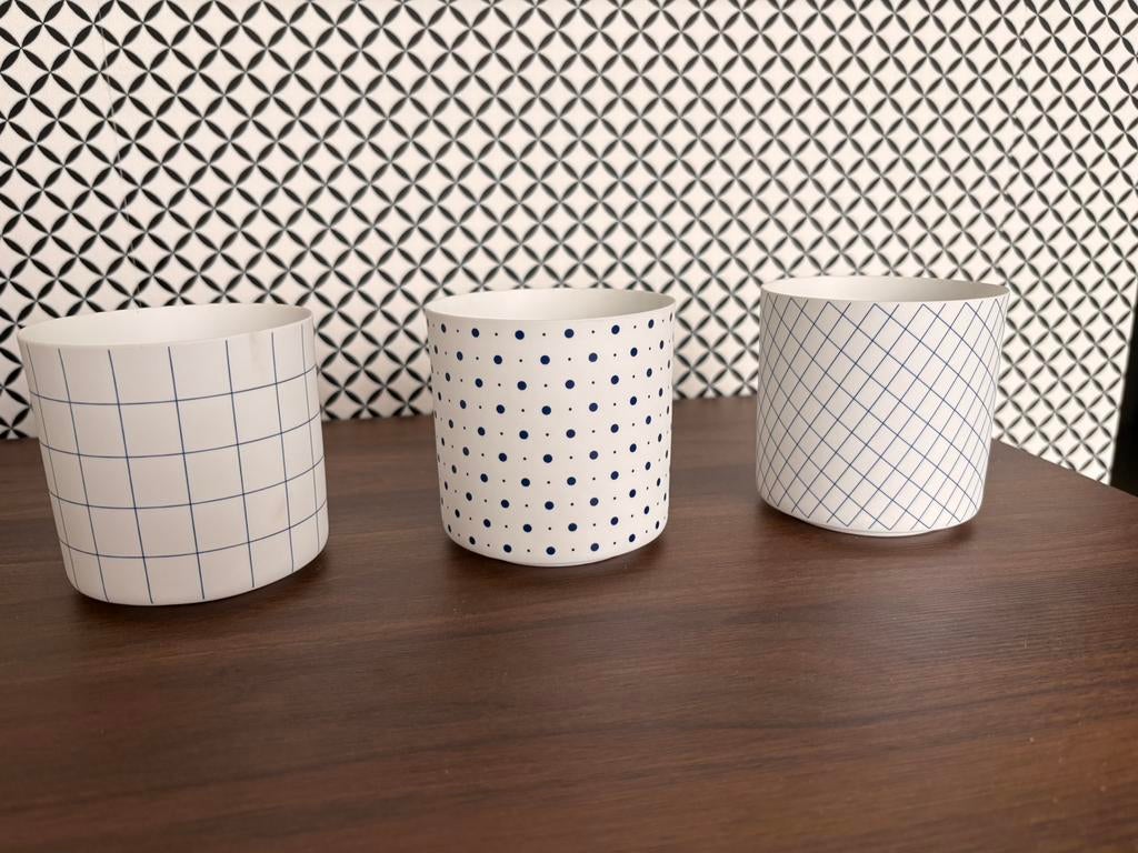 3 theelichthouders | &Klevering | NIEUW, Overige materialen, Wit, Nieuw, Ophalen of Verzenden