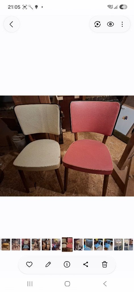 4 retro keukenstoelen, Ophalen, Huis en Inrichting