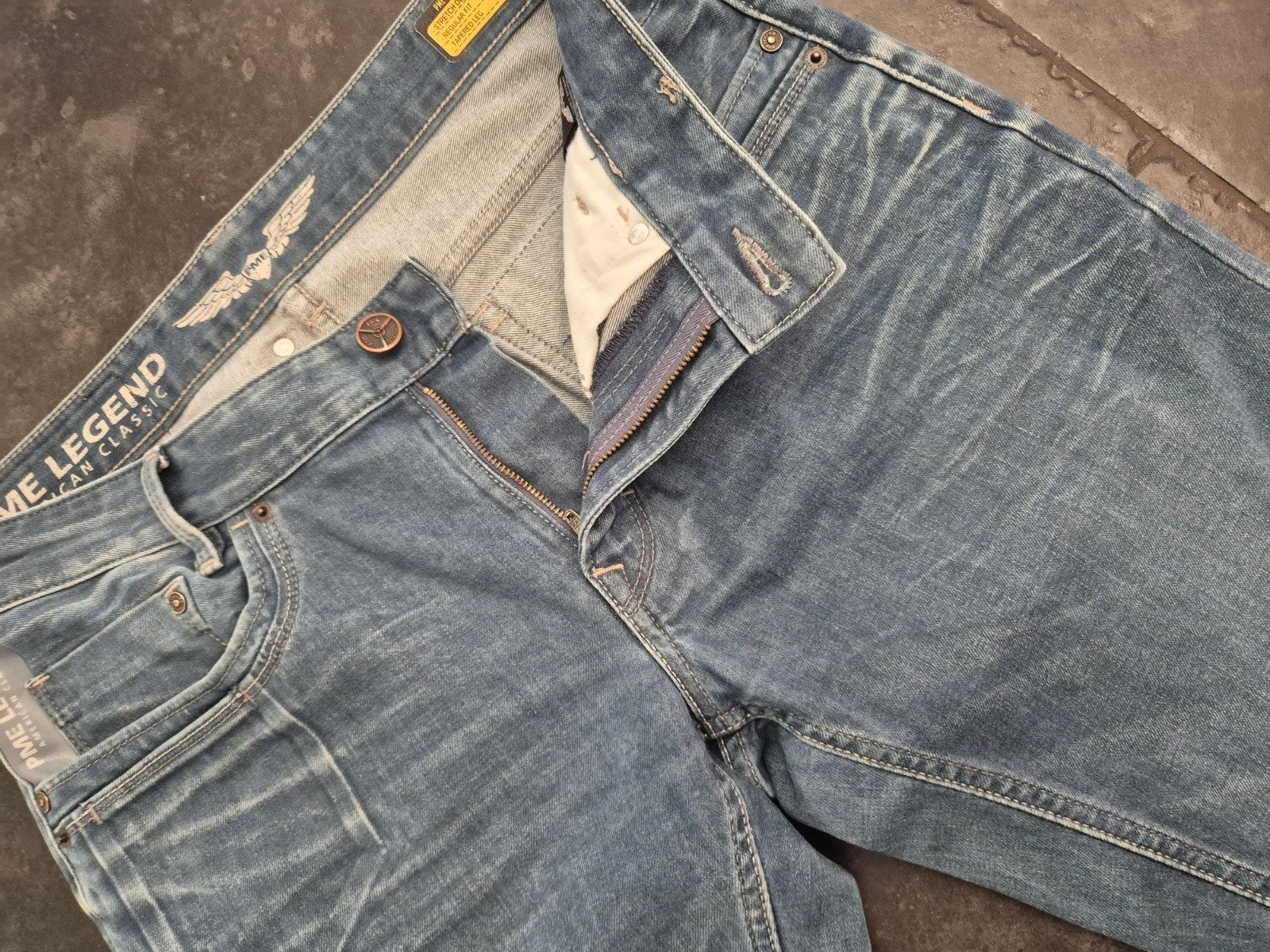 Pme Legend Pall Mall jeans spijkerbroek Skymaster maat 33/32, Blauw, ., Ophalen of Verzenden, Zo goed als nieuw