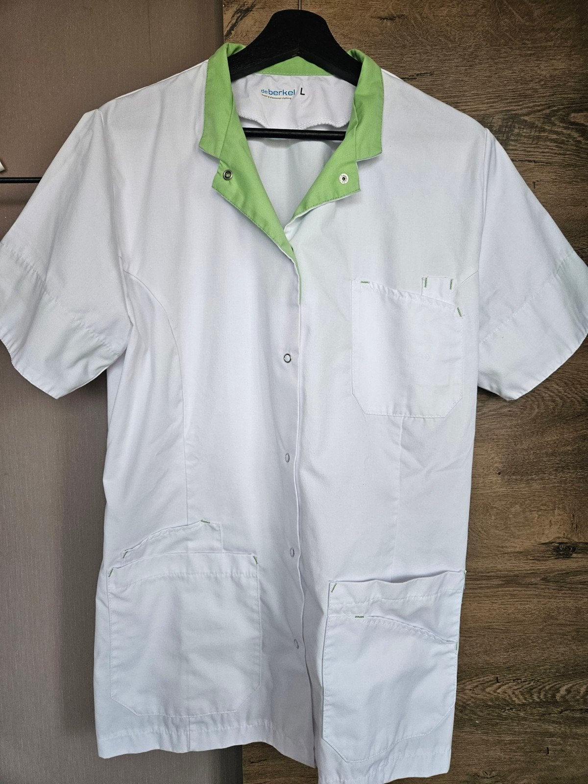 Zorgtuniek maat L - de Berkel - Wit/Groen, Kleding | Dames, De Berkel, Ophalen of Verzenden, Gedragen