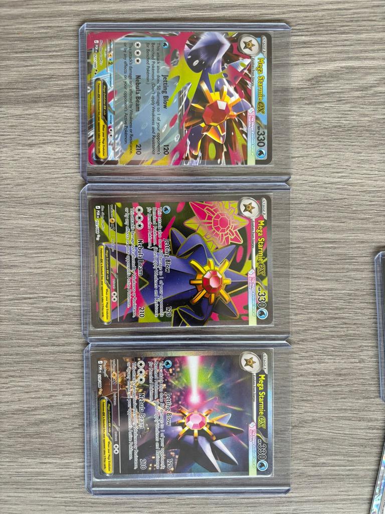 Alle Starmie kaarten uit de perfect order set!, Ophalen, Zo goed als nieuw, Meerdere kaarten