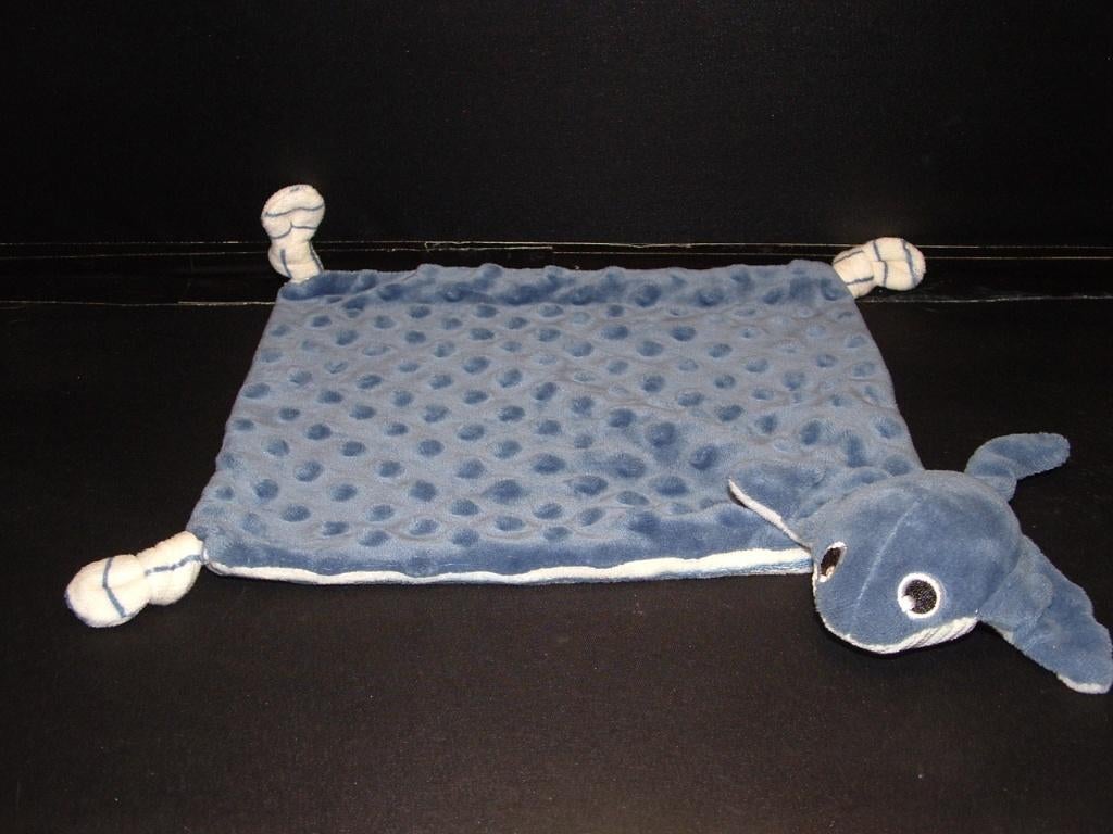 DREAMBEE MANTA ROG VIS KNUFFELDOEK VELOURS BLAUW, Ophalen of Verzenden, Nieuw, Overige typen