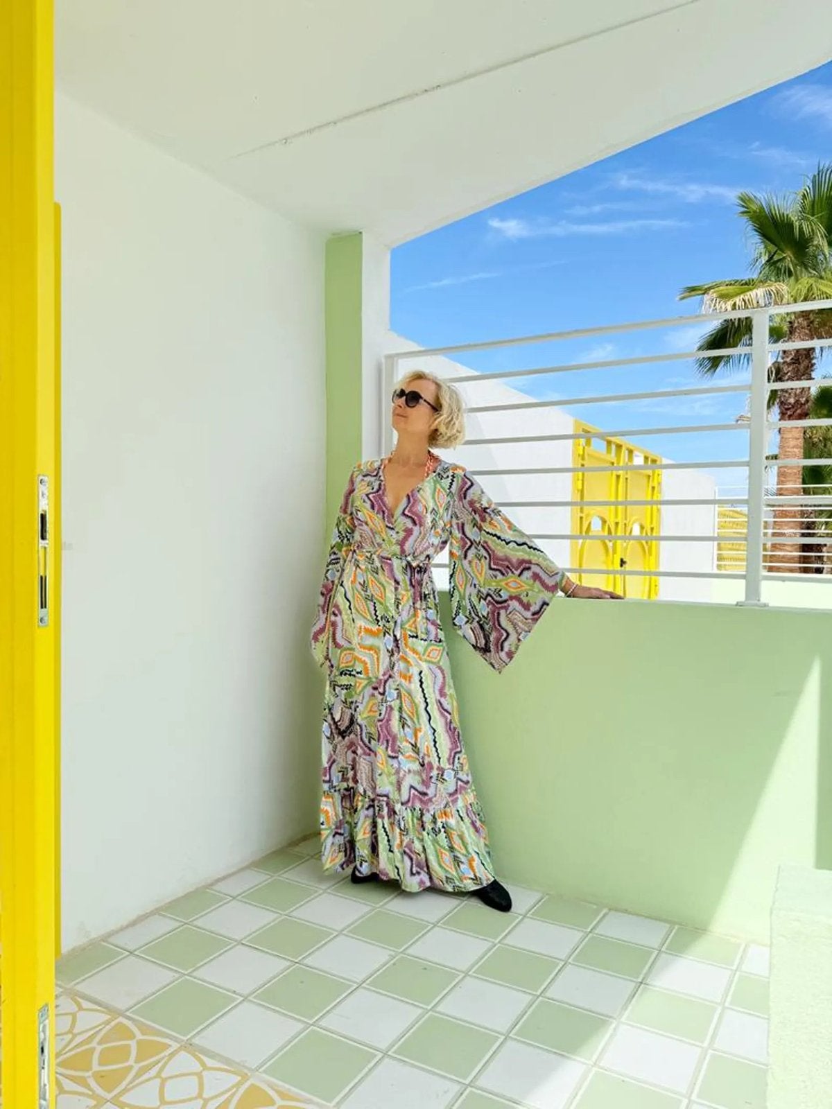 Kimono Moksha Ibiza M 38/40, Ophalen of Verzenden, Zo goed als nieuw, Maat 38/40 (M), Onder de knie