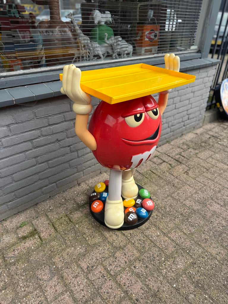 M&M's Red Display Figuur met Dienblad - Uniek Item!, Ophalen, Gebruikt, ., .