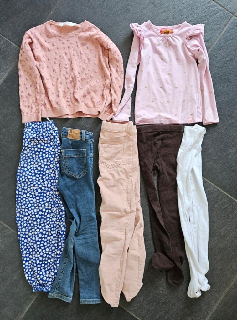 Broeken Shirts meisje draagmaat 116 / 122, Ophalen of Verzenden, Zo goed als nieuw