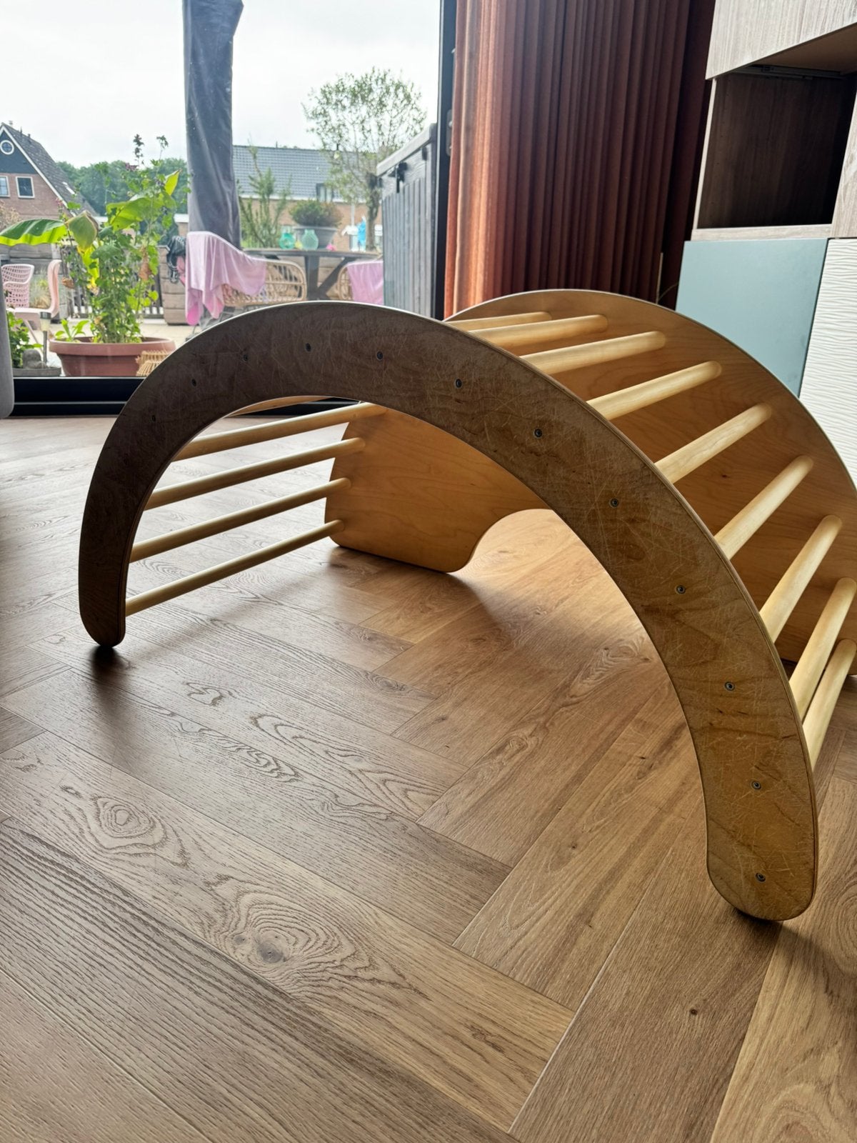 Houten Klimrek Multifunctioneel: Klimmen, Schommelen, Tafelt, Kinderen en Baby's, Speelgoed | Buiten | Speeltoestellen, Ophalen