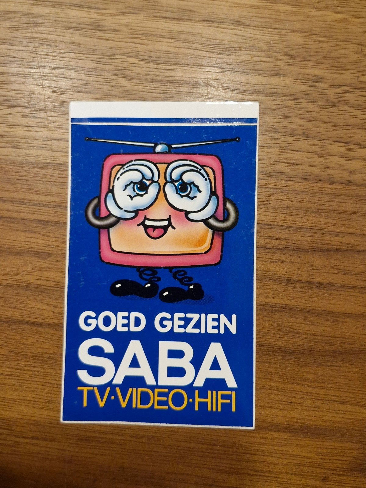 9998 Vintage Saba TV Video Hifi sticker - Goed Gezien, Ophalen of Verzenden, Nieuw, Merk