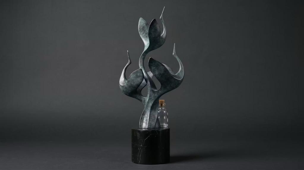 Dit is een prachtig modern abstract bronzen beeld. Naar Milo, Verzenden