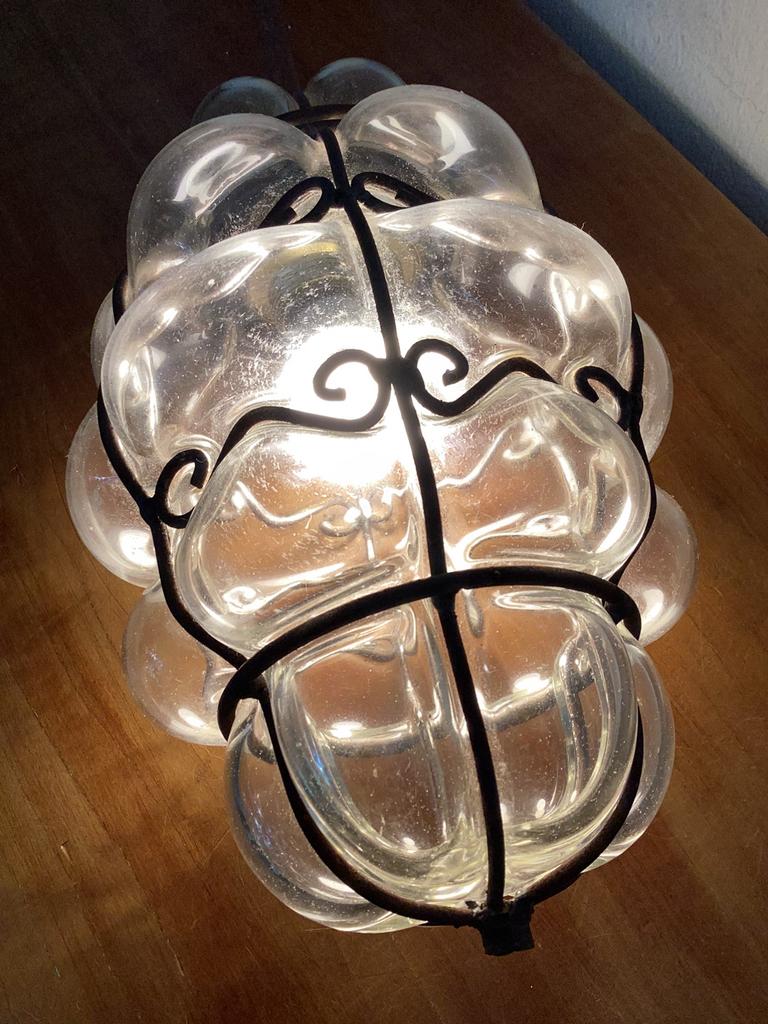 Venetiaans glazen hanglamp, Ophalen of Verzenden, Glas, Minder dan 50 cm, Gebruikt