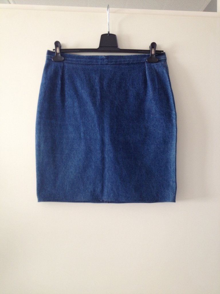 Strak spijkerrokje, maat 38, Maat 38/40 (M), Blauw, Ophalen of Verzenden, Gedragen