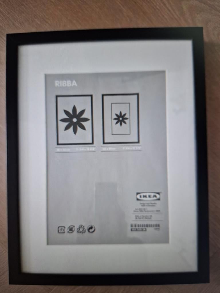Ikea Ribba fotolijst zwart - D1, Huis en Inrichting, Minder dan 50 cm, Ophalen of Verzenden, Zo goed als nieuw, Minder dan 50 cm
