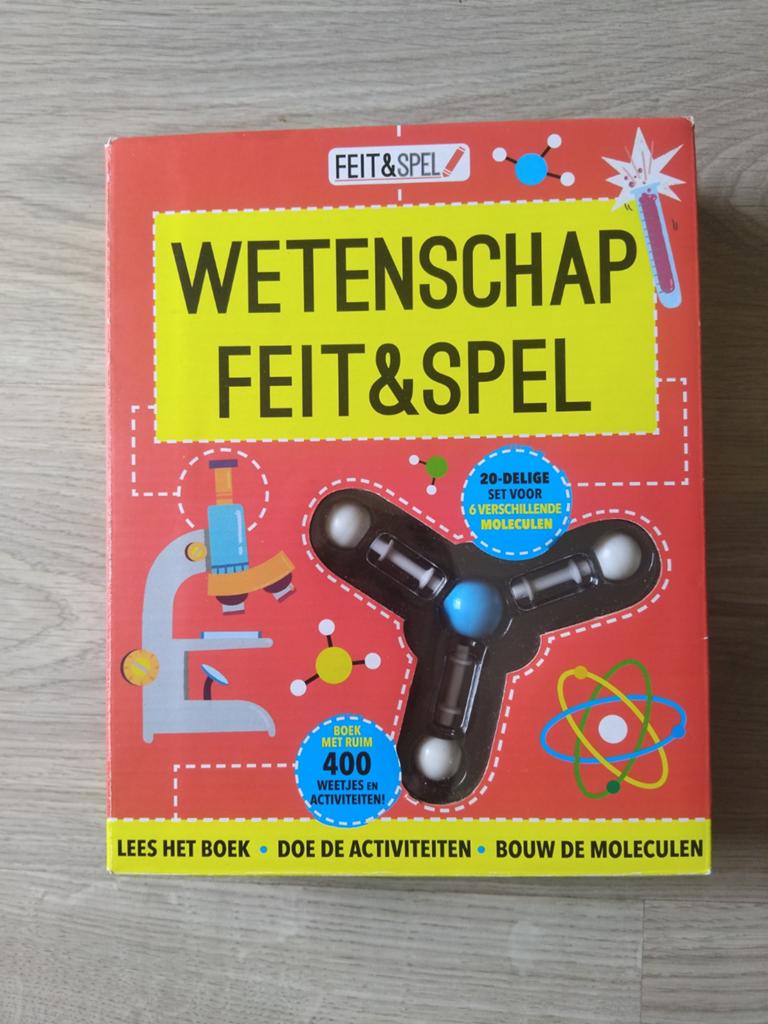 Wetenschap Feit & Spel - Boek en Moleculen Bouwset, Ophalen of Verzenden, Zo goed als nieuw, Onbekend, Natuurwetenschap