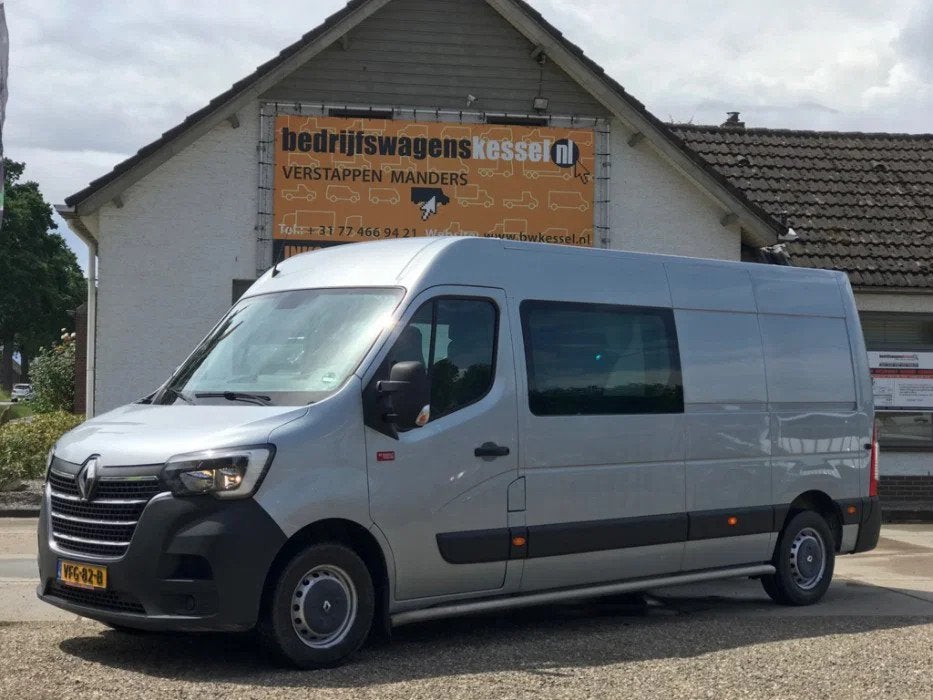 Renault Master 2.3 dCi 150 Euro 6 L3H2 Dubbel Cabine 7 pers., Auto's, Bestelauto's, Voorwielaandrijving, Gebruikt, 4 cilinders