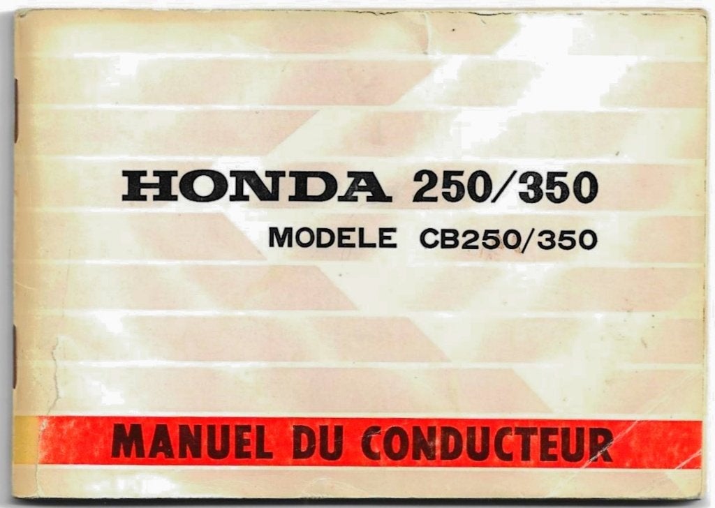 Honda CB250 CB350 manuel handleiding 1971 (7477z), Verzenden, Honda