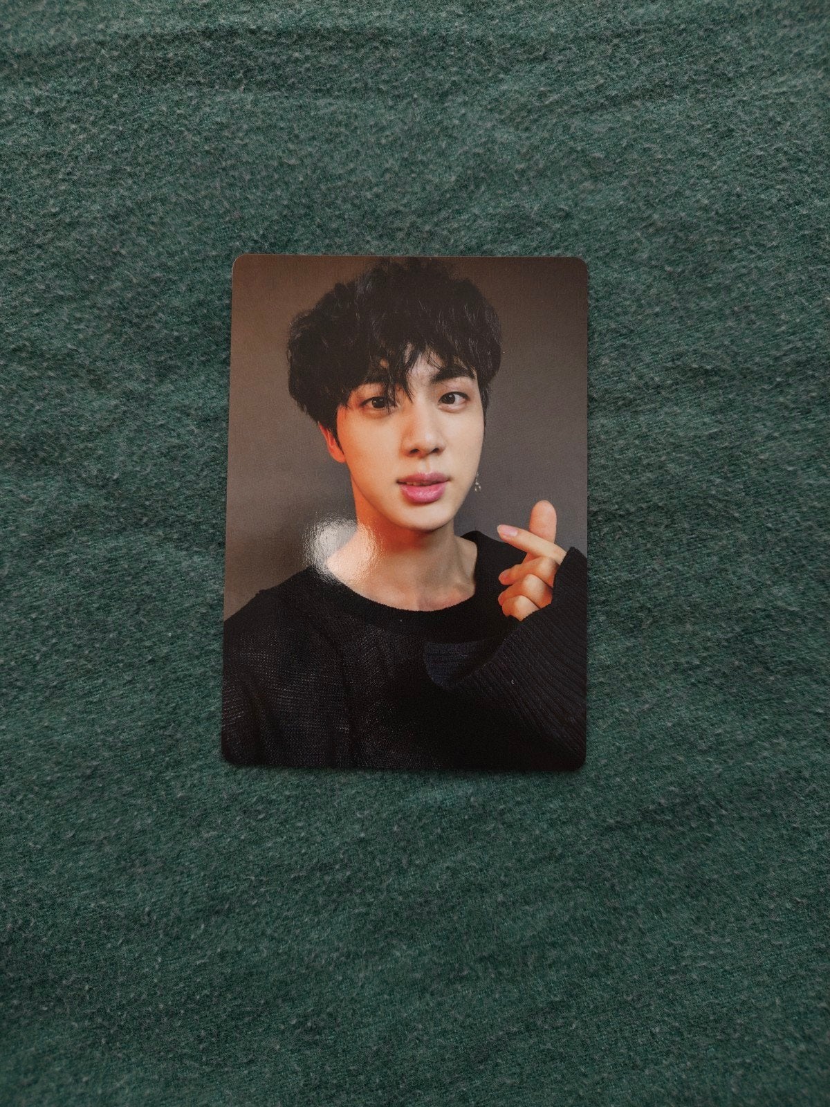 BTS Jin army bomb photocard, Ophalen of Verzenden, Zo goed als nieuw