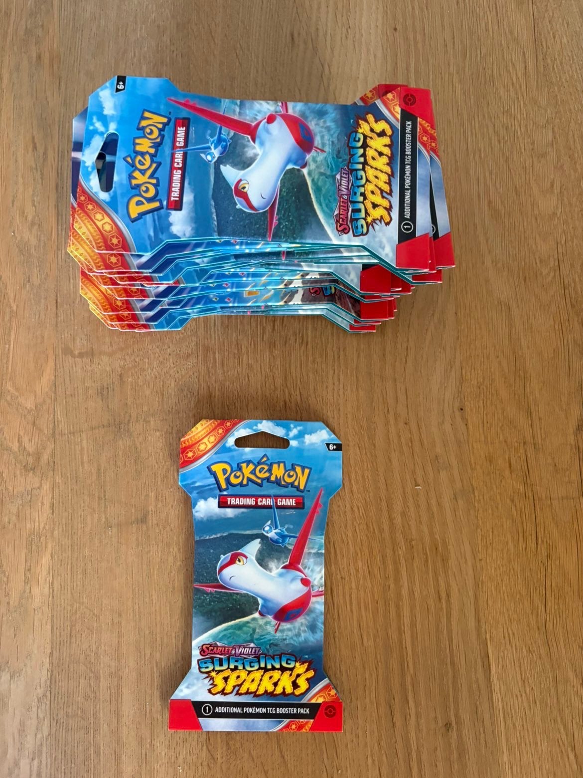 18 sleeved blisters surging sparks, Ophalen of Verzenden, Zo goed als nieuw