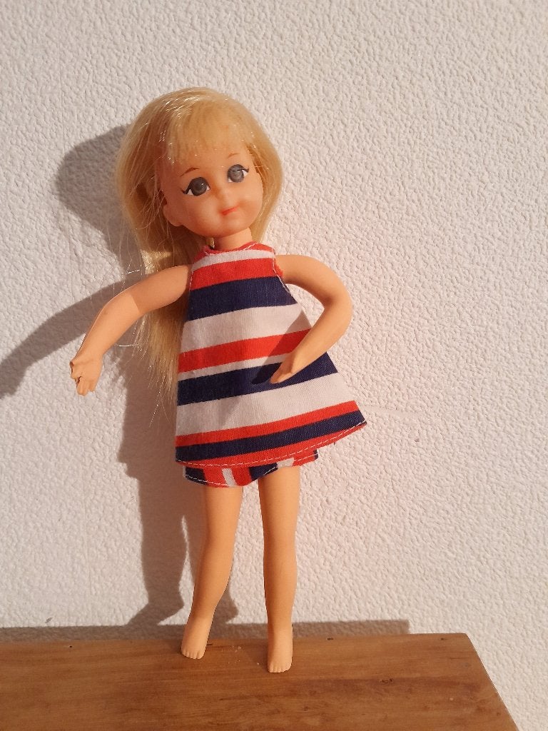 Barbiepop Tutti Doll Chris. Mattel. Japan. Jrn. 70, Verzamelen, Poppen, Ophalen, Gebruikt, Pop