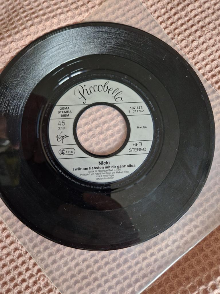 Nicki i war am liabstern mit dir ganz alloa, Gebruikt, 7 inch, Ophalen of Verzenden, Nederlandstalig
