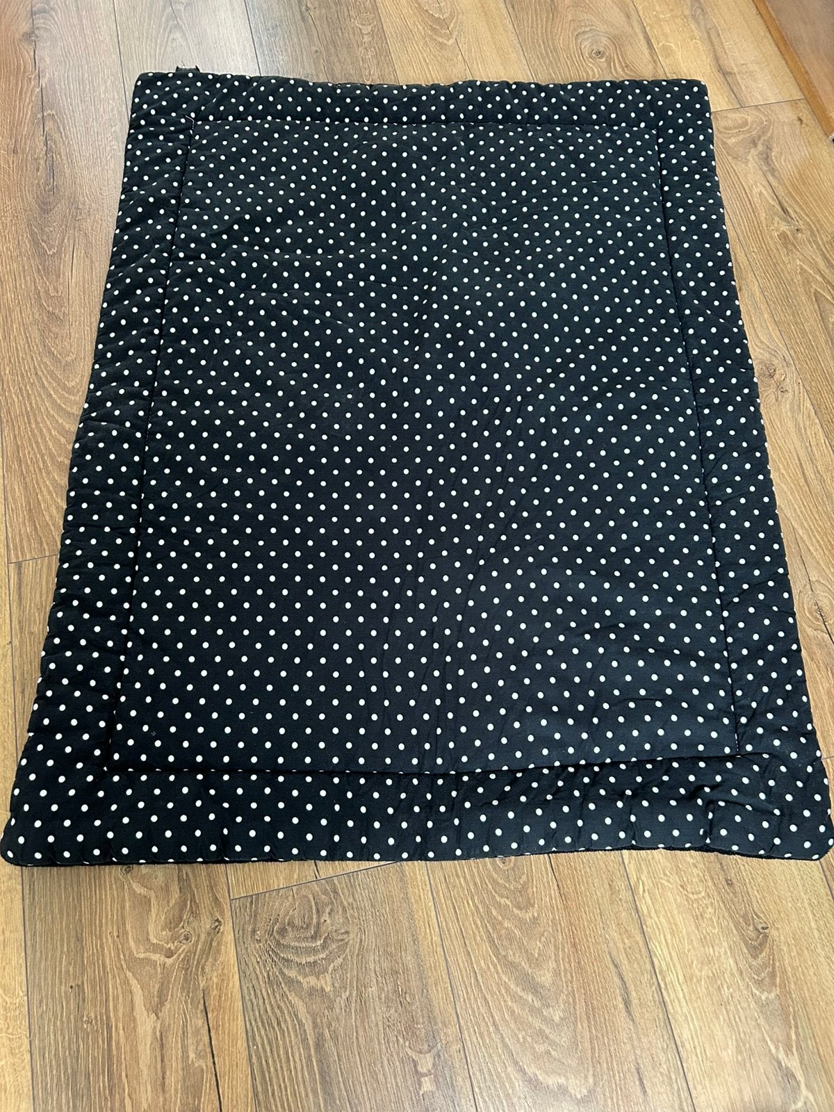 Box kleed zwart wit stippen - 80x105 cm, Ophalen of Verzenden, Zo goed als nieuw