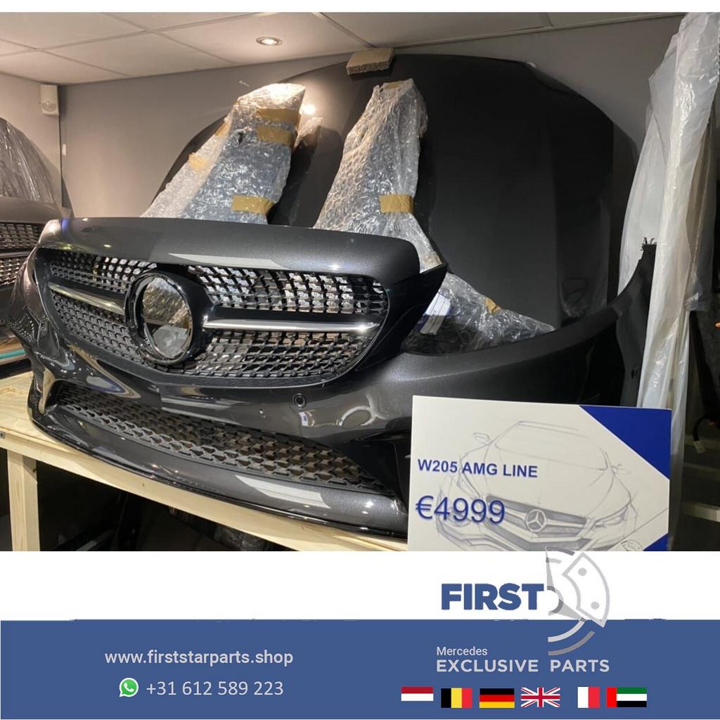 W205 C205 FACELIFT C43 AMG VOORKOP Mercedes C Klasse FRONT 2