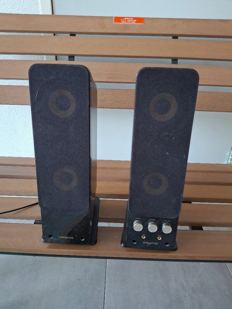geluid boxen voor PC, Gebruikt, Inclusief kabels, Minder dan 60 watt, Boekenplank luidspreker