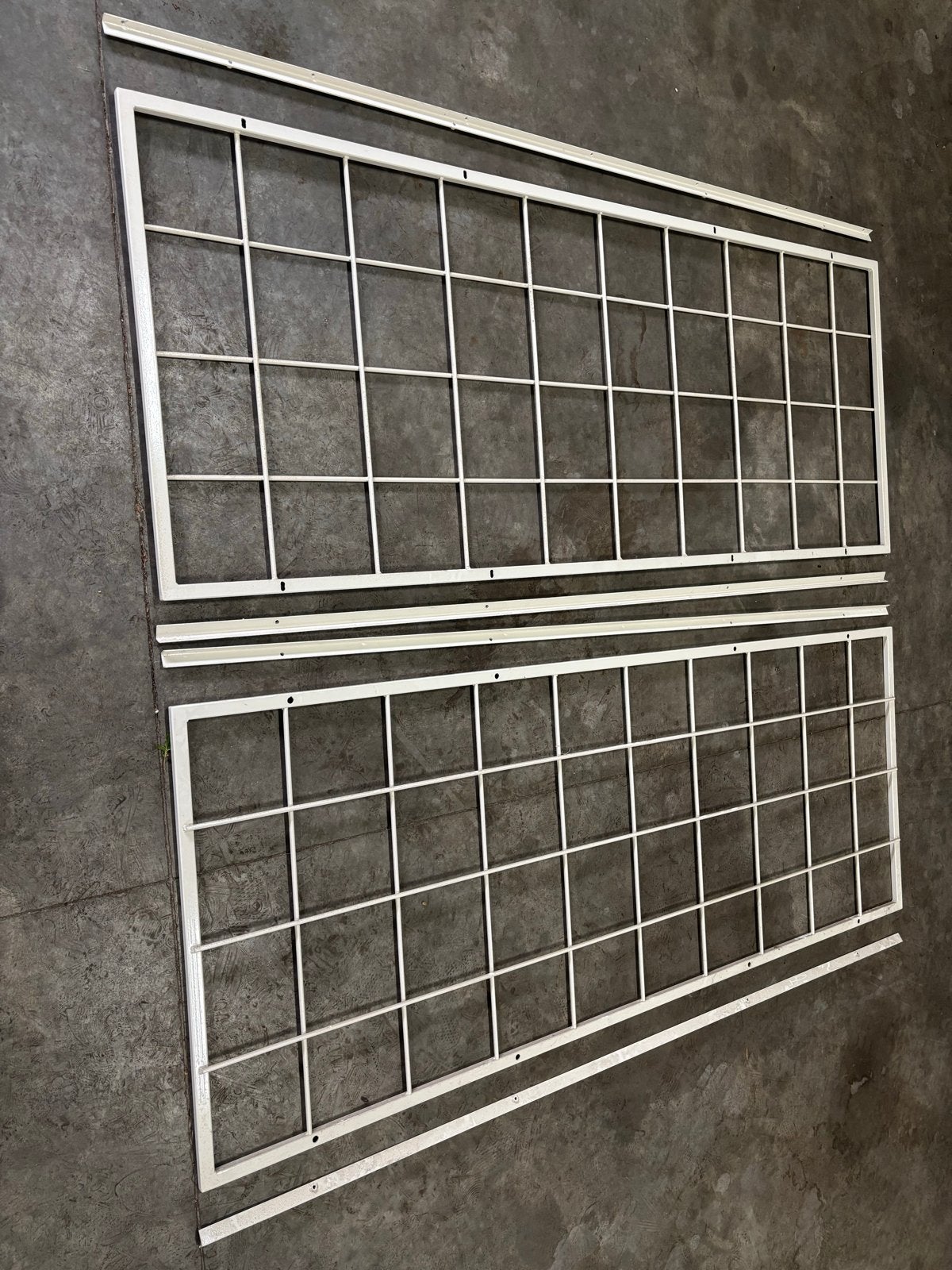 2x Klimplant begeleiding gecoat roomwit 98x248cm, Ophalen, Klimplanten