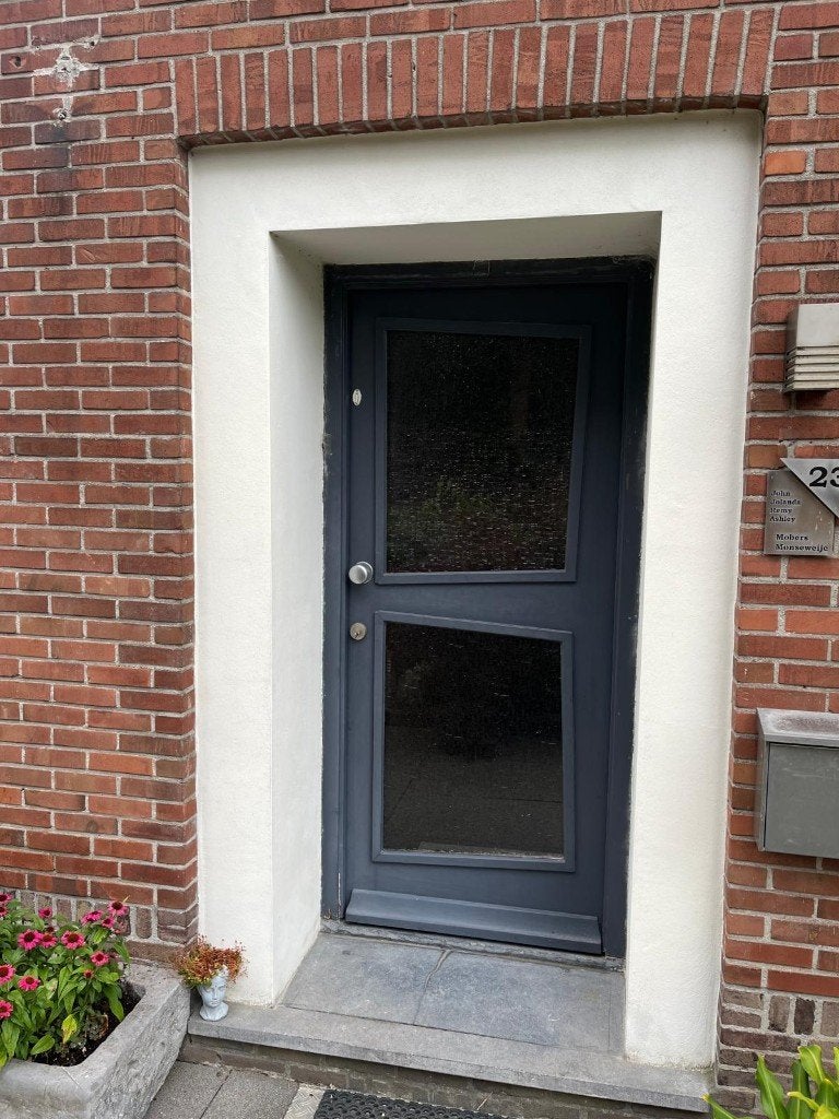 Hardhouten voordeur, gratis, Ophalen, Gebruikt, 80 tot 100 cm, Buitendeur